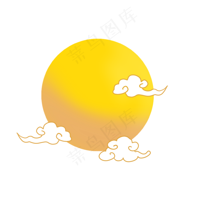 手绘卡通七夕节圆月(2000X2000(DPI:300))psd模版下载