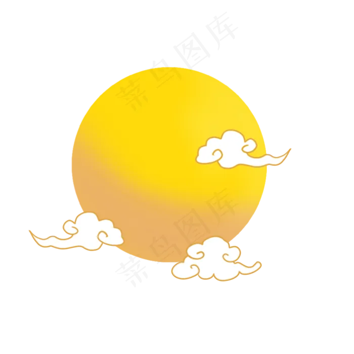 手绘卡通七夕节圆月(2000X2000(DPI:300))psd模版下载