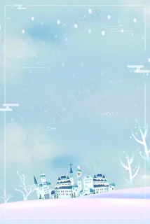 卡通风大雪节气生活电商banner