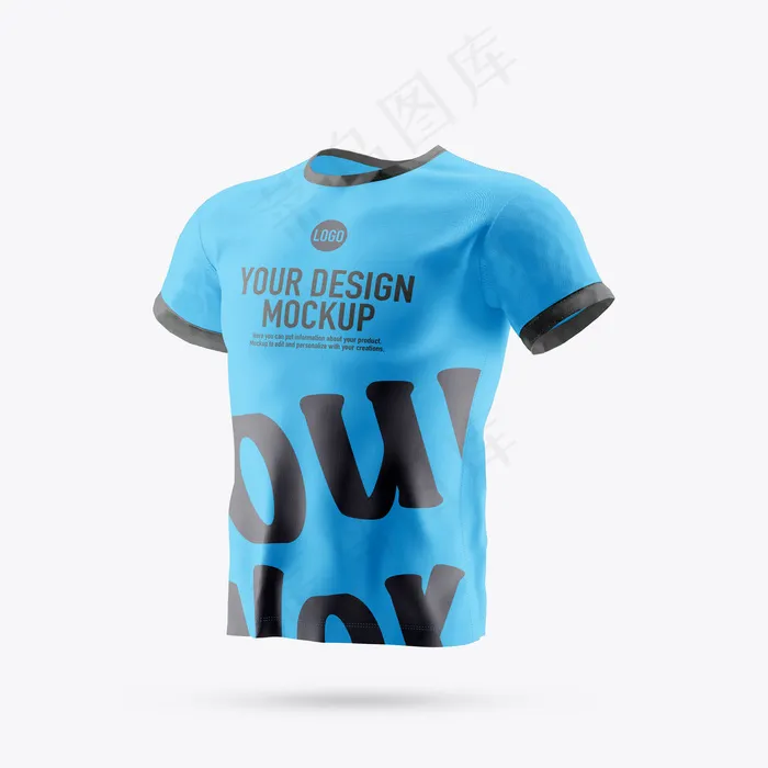 独立的T恤模型样机psd模版下载