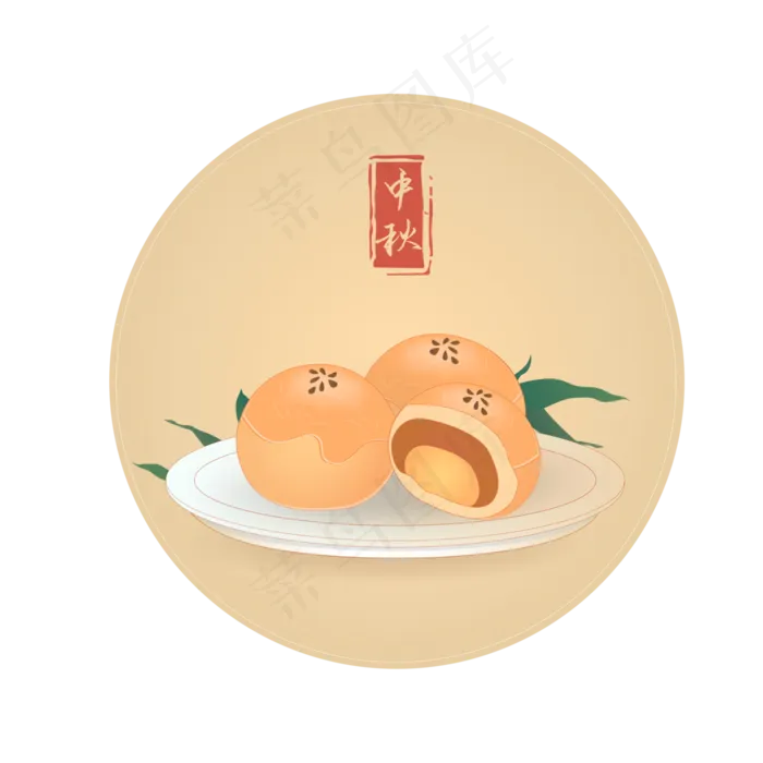 中秋节月饼(1125X2436(DPI:72))psd模版下载