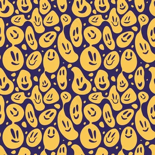 扩展和扭曲的表情模式模板