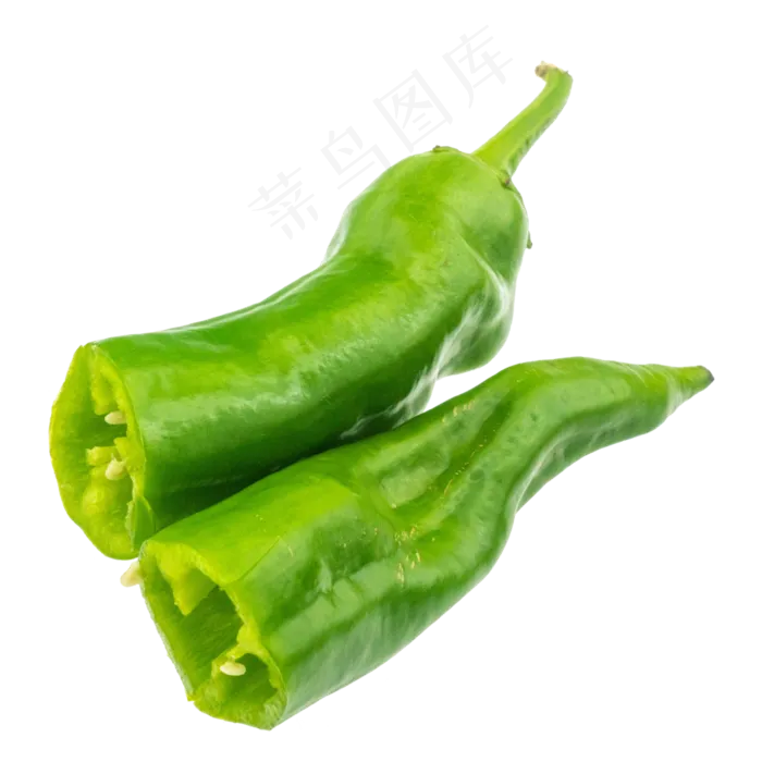 切开两半辣椒(3000*3000px 300 dpi )