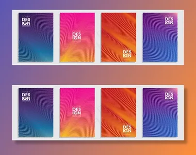 最小覆盖设计。彩色半色调渐变背景集