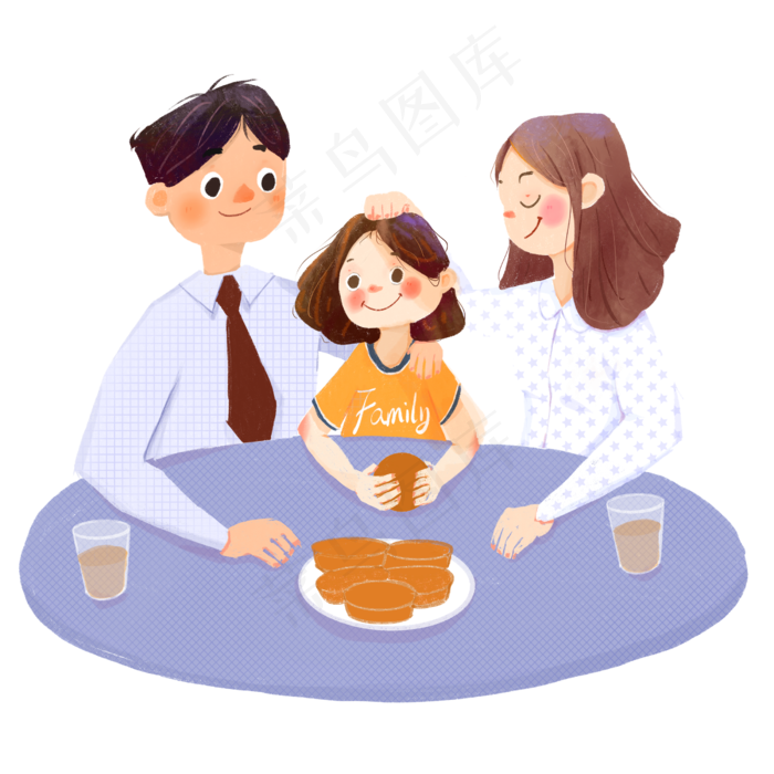 中秋节之中秋团圆全家福