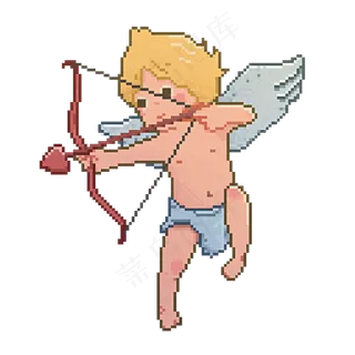 像素风爱神丘比特