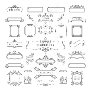 复古装饰画框集