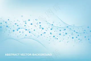 医学、科学、技术、化学的科学分子背景。