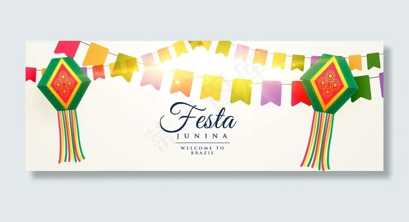 Festa junina庆典背景设计eps,ai矢量模版下载