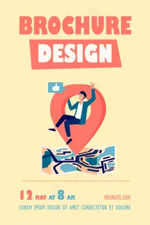 地图位置指针宣传单,DM传单模板 地图位置指针宣传单,DM传单模板