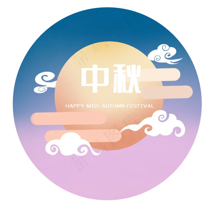 中秋月亮(2000X2000(DPI:300))psd模版下载