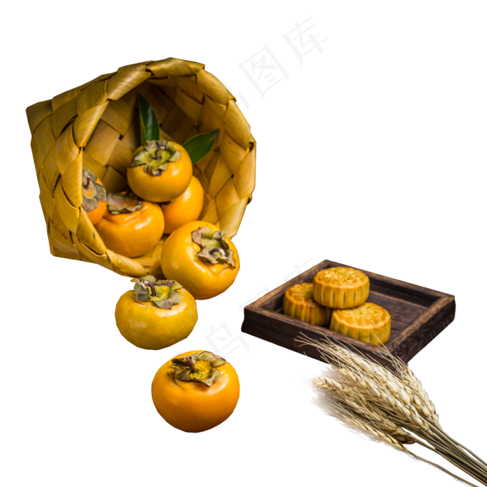 秋天的柿子(2000X2000(DPI:300))psd模版下载