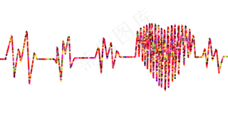 心电图插画