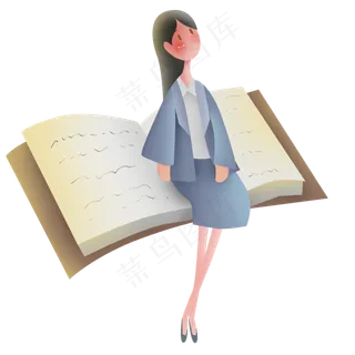 书本上的女教师