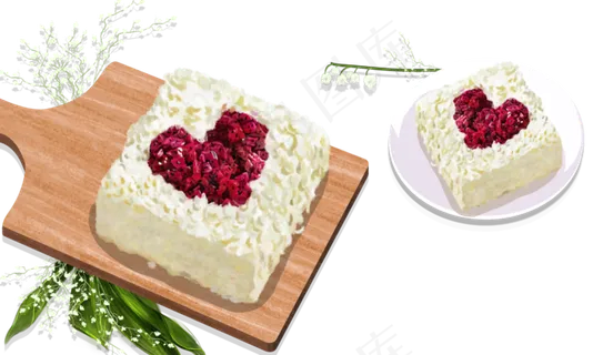 七夕情人节之心形蛋糕 七夕情人节之心形蛋糕