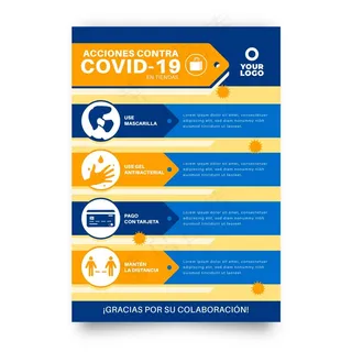 信息型冠状病毒海报模板