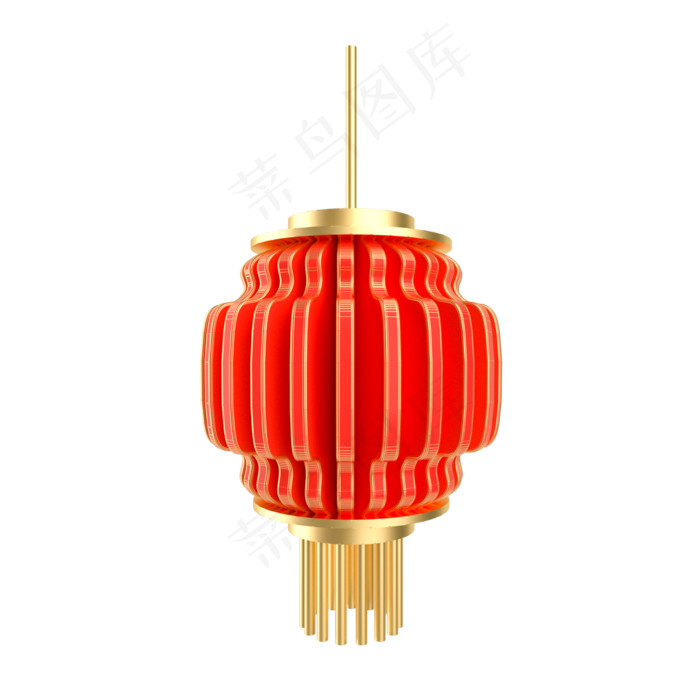 元旦节立体灯笼挂饰