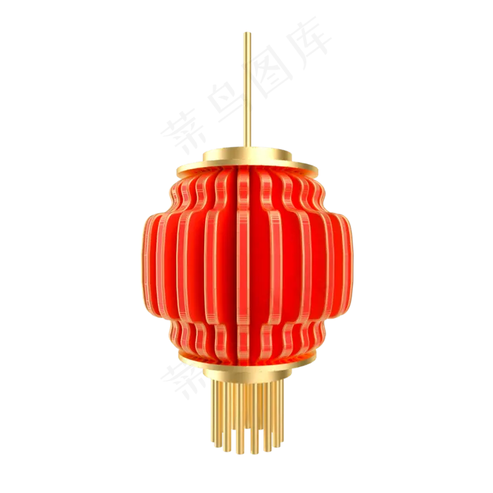 元旦节立体灯笼挂饰(2000X2000(DPI:300))psd模版下载