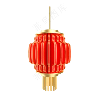 元旦节立体灯笼挂饰