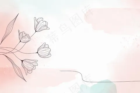柔和的粉彩花卉背景 柔和的粉彩花卉背景