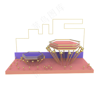 电商展台小舞台