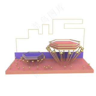 电商展台小舞台