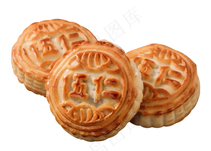 简约中式美食中秋节月饼(3000X3000(DPI:300))