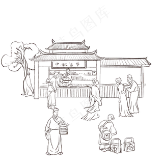 古代人物中秋节图片