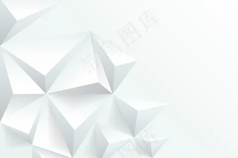 三维纸张风格的白色抽象背景 三维纸张风格的白色抽象背景