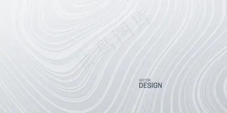 具有地形波浪图案的抽象白色背景