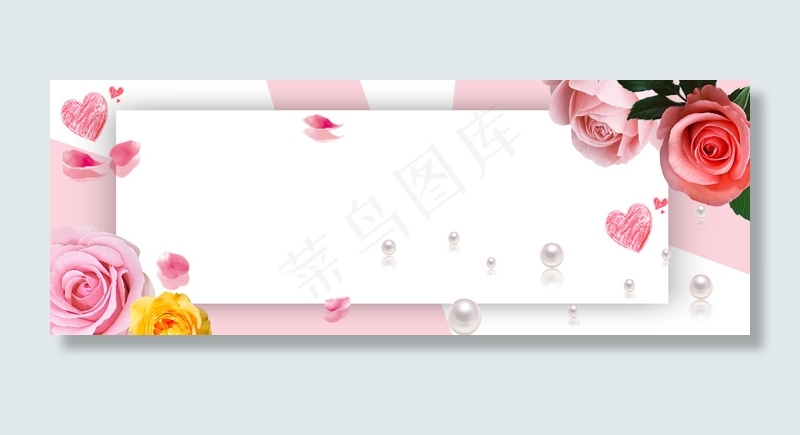 七夕情人节浪漫玫瑰背景