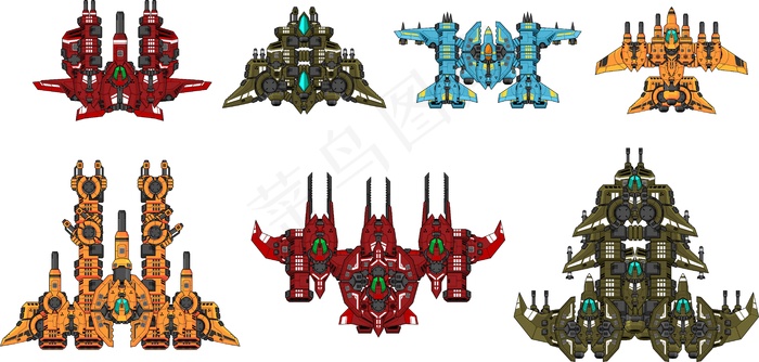 太空射击游戏精灵