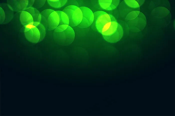 吸引人的绿色(bokeh)散景灯效果设计eps,ai矢量模版下载