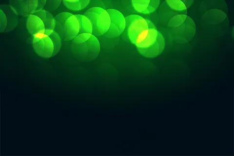 吸引人的绿色(bokeh)散景灯效果设计