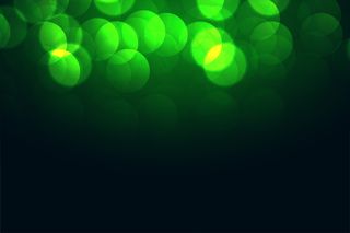 吸引人的绿色(bokeh)散景灯效果设计