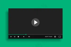 黑色视频媒体播放器