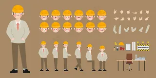 为动画准备的工程师角色创建为动画面部情感和嘴巴做好准备