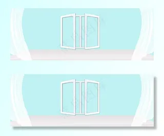 冬季蓝色文艺清新banner