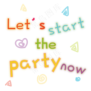 霓虹灯装饰png素材