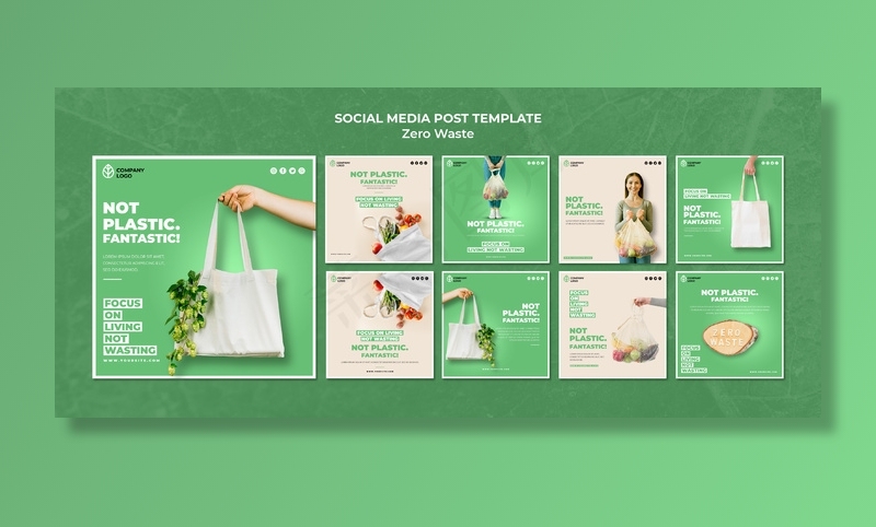 Instagram零浪费后期收集psd模版下载