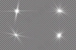 白光在透明物体上爆炸