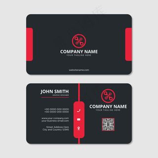 现代专业名片设计矢量