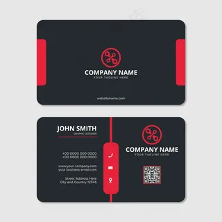 现代专业名片设计矢量