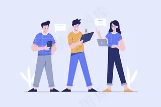 拥有科技设备的人