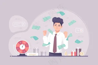 商人宾果赌博游戏概念图