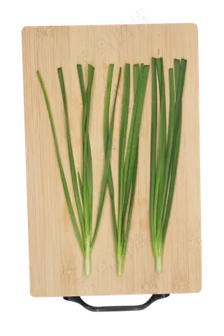 案板绿色韭菜