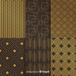 深金色奢华几何系列