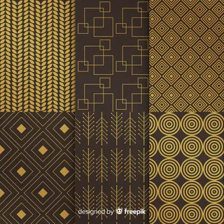 深金色奢华几何系列