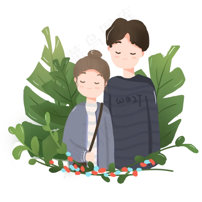 七夕情人节情侣可商用元素(2000X2000(DPI:300))psd模版下载