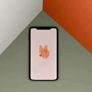 三色手机模型样机